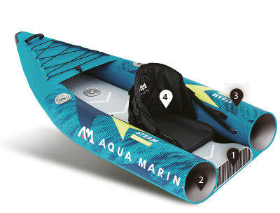 Aqua Marina Steam Drop Stitch Inflatable Kayak Construction