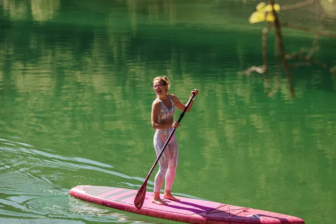 Fanatic Diamond Air Touring SUP in action