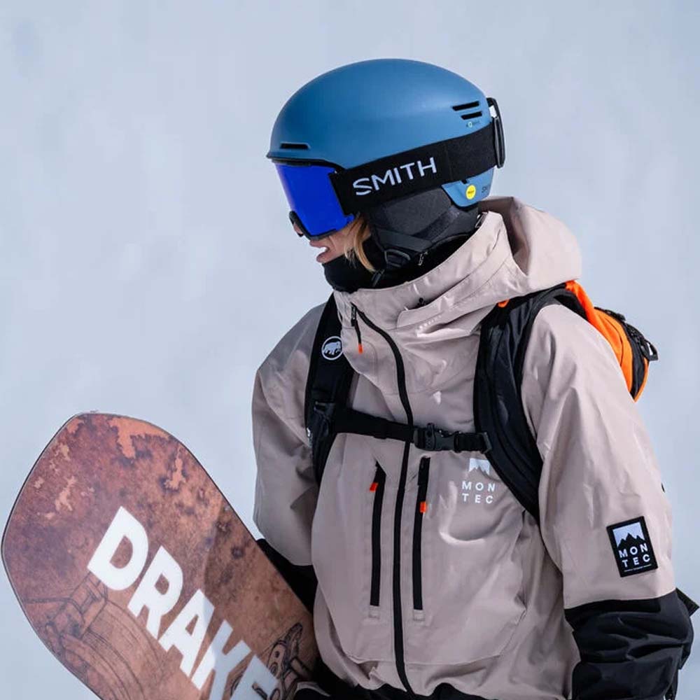 Smith Method Pro MIPS Snowboard Helmet Matte Granite Blue E005592QD5 Lifestyle