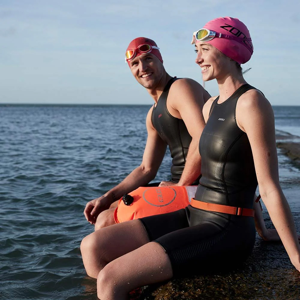 Zone3 Silicone Swim Cap In Use