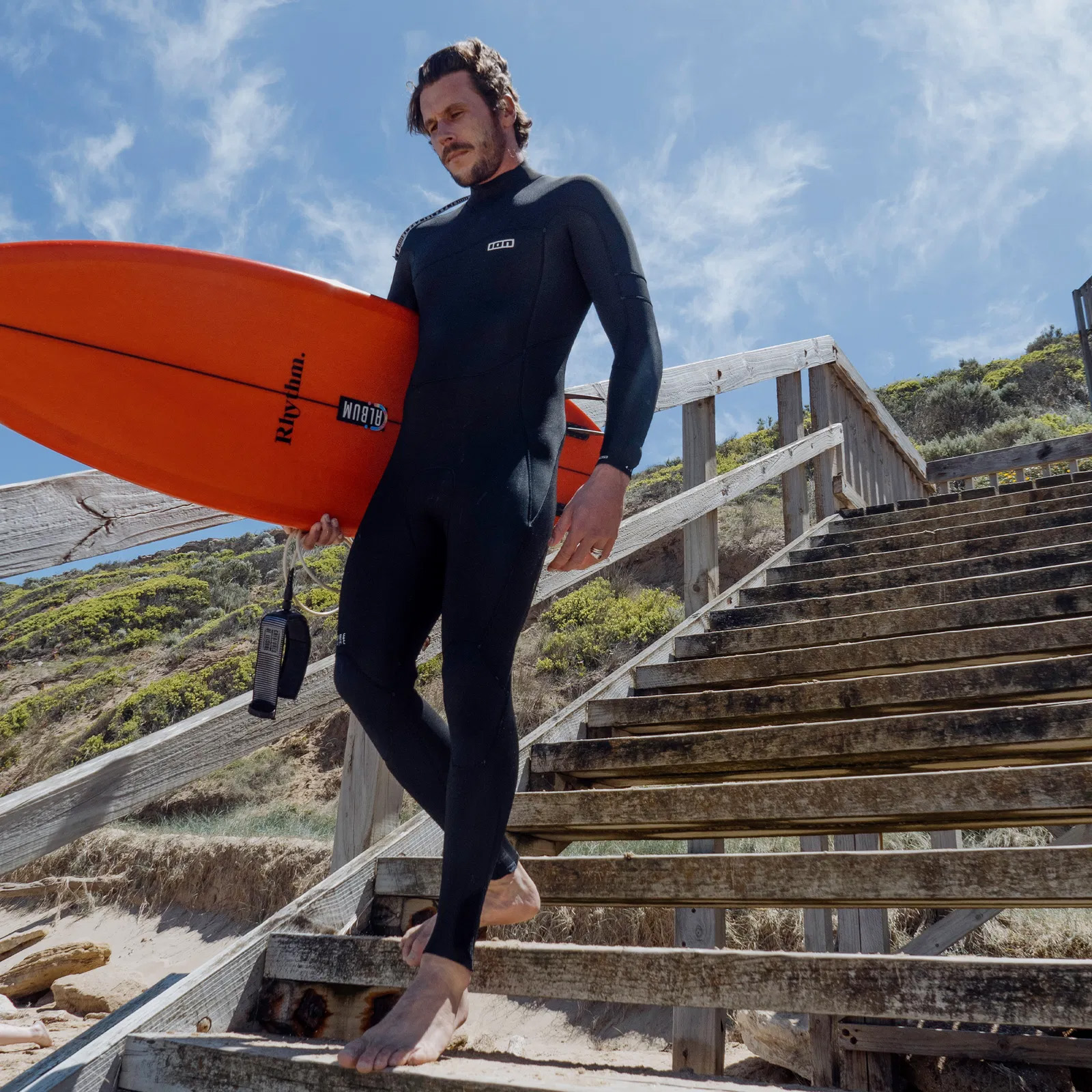 Ion Seek Core 5/4 Back Zip Men's Wetsuit In Use