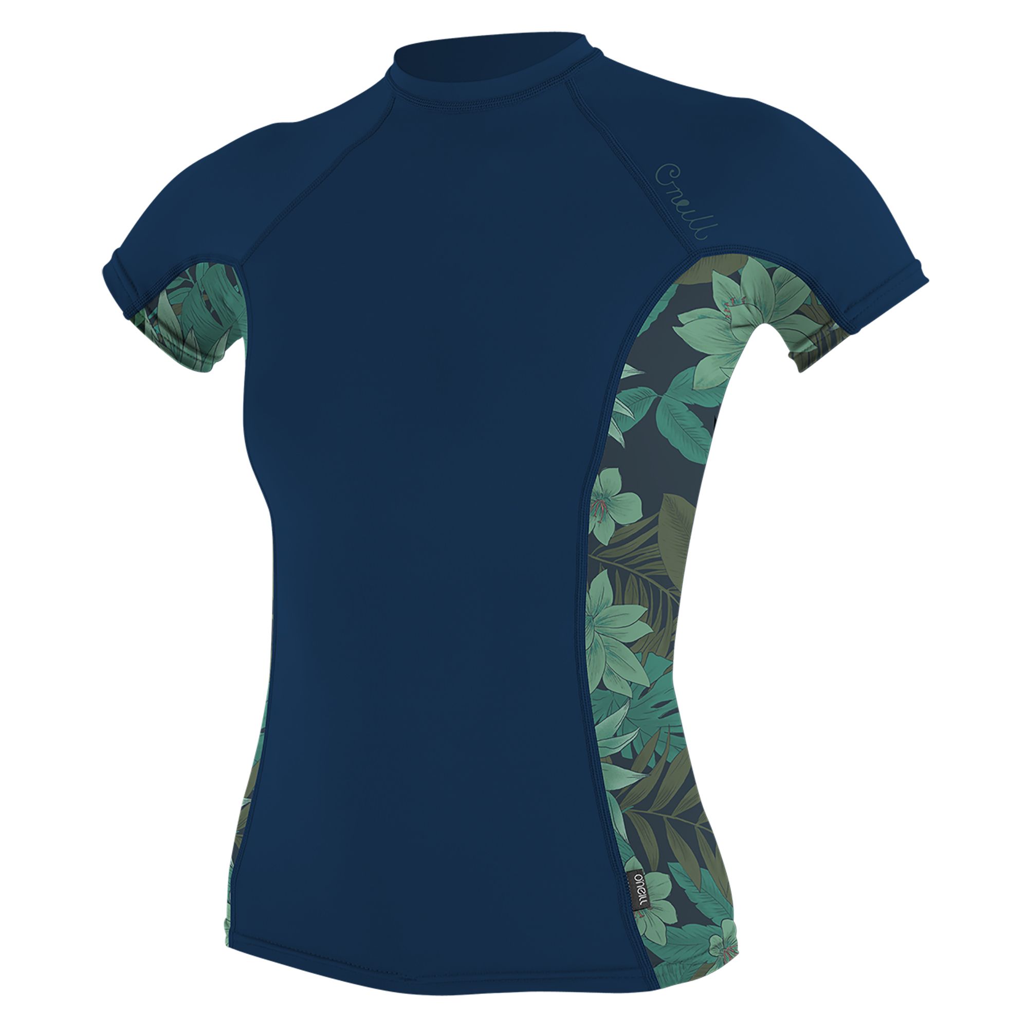 O'Neill Womens Side Print S/S Rash Guard Abyss/Faro