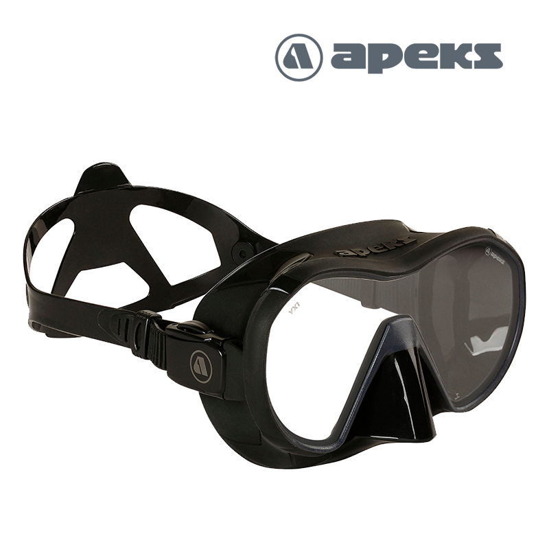 Apeks VX1 Mask, Clear Lens Black