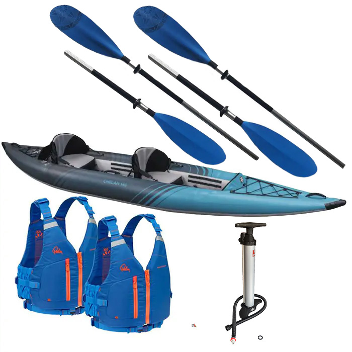 Aquaglide Chelan 140 2 Person Inflatable Kayak Package