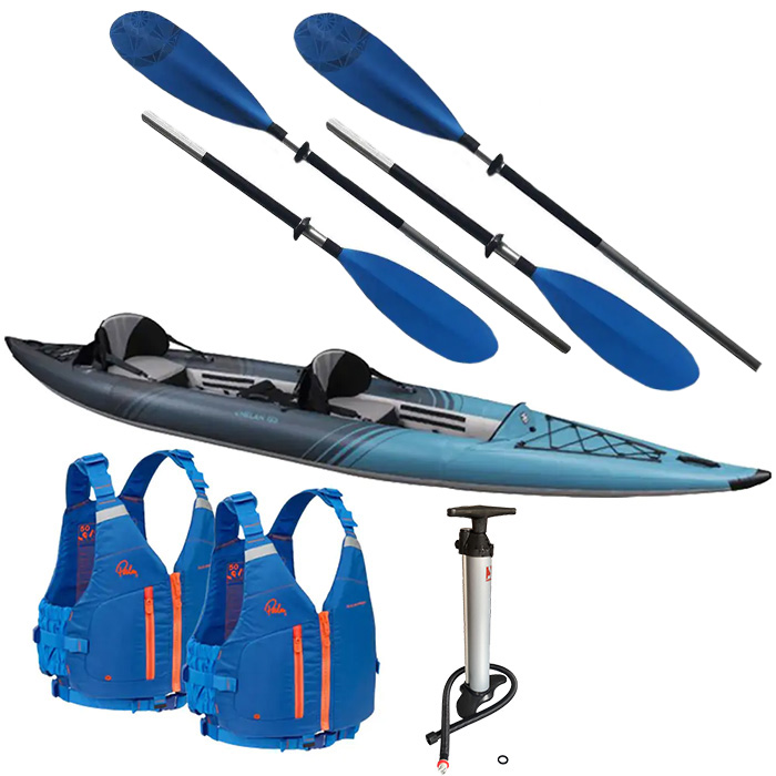 Aquaglide Chelan 155 2-3 Person Inflatable Kayak Package