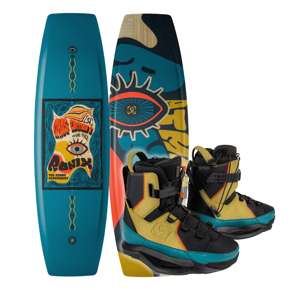 Ronix Atmos Spine Flex Wakeboard Package 2025 | Atmos Bindings