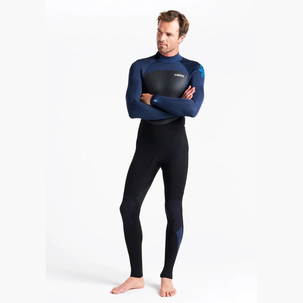 C-Skins Legend 3/2mm Men's Back Zip Wetsuit Black/Bluestone/Cyan