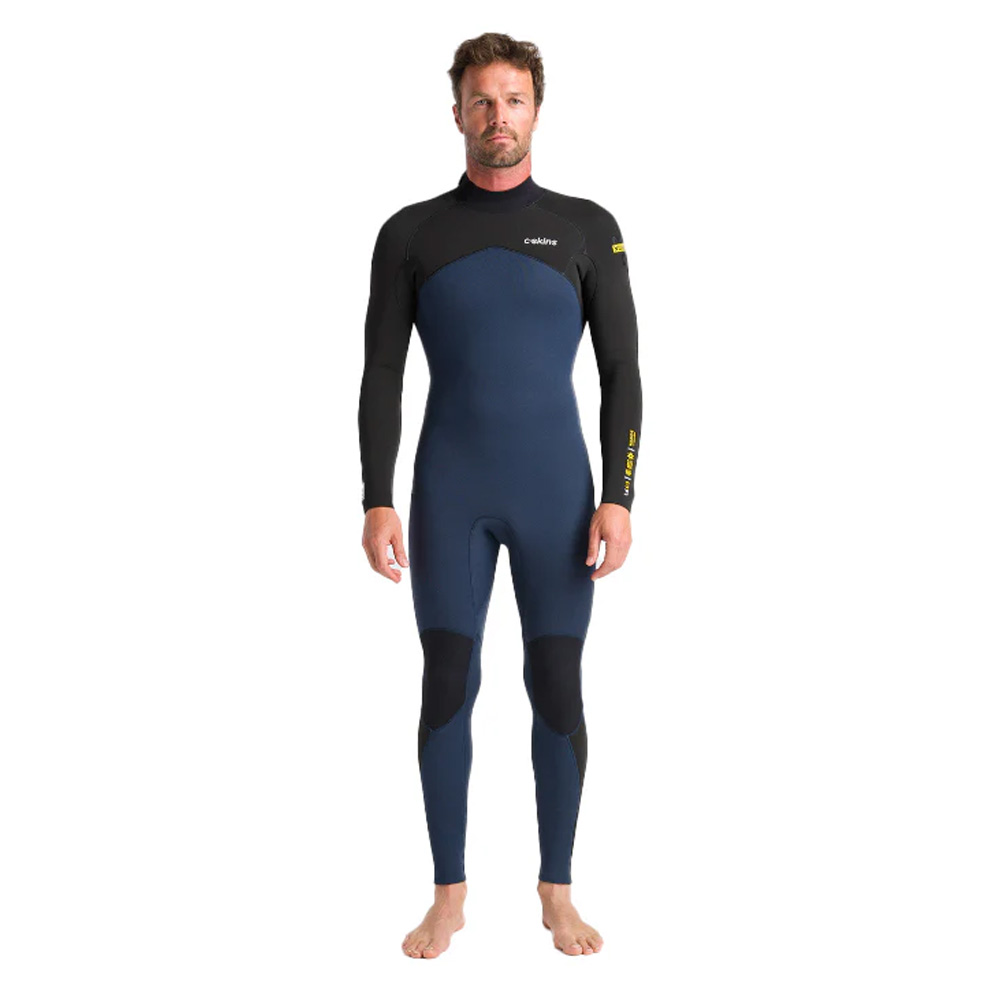 C-Skins NuWave Legend 4/3mm Men's Back Zip Wetsuit Bluestone/Black/Saffron