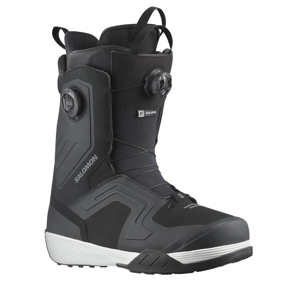 2026 Salomon Dialogue Double BOA Mens Snowboard Boots Black