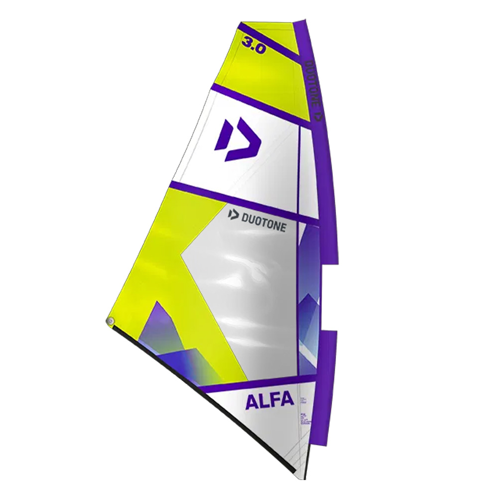 Duotone Alfa Windsurf Sail Lime/White 