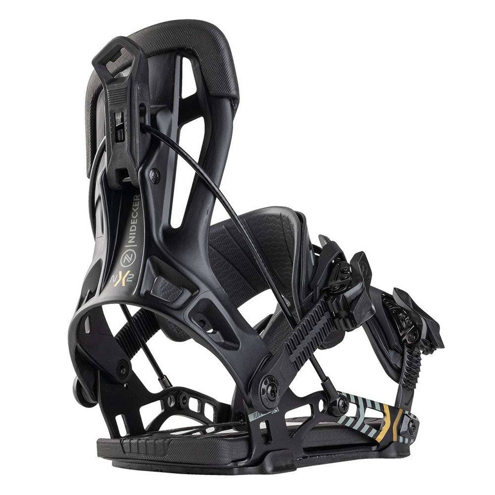 Nidecker Flow NX2 Hybrid Quick Entry Snowboard Bindings Black