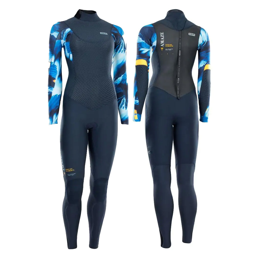 Ion Amaze Amp Semidry 5/4 Womens Back Zip Wetsuit Blue Capsule