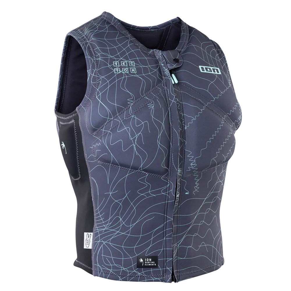 ION Vector Core Men's Front Zip Impact Vest Distorted Grey
