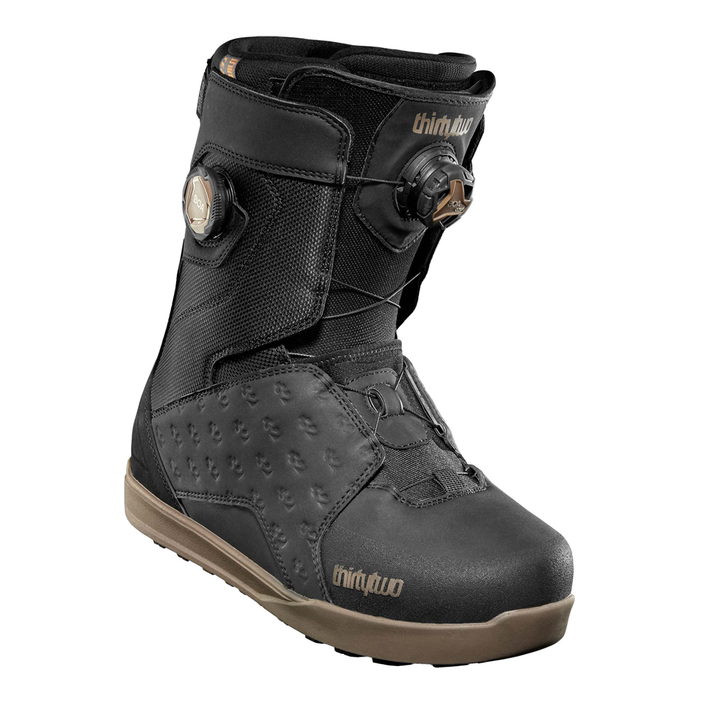 2026 Thirtytwo Lashed Double BOA Mens Snowboard Boots Black/Gum
