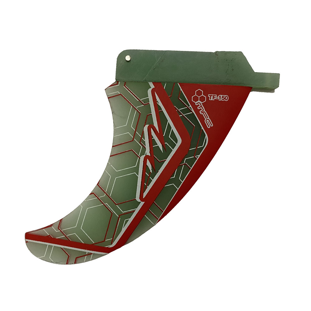 MFC Tri Windsurf Fin G10 Centre Windsurf Fin Clear/White/Red