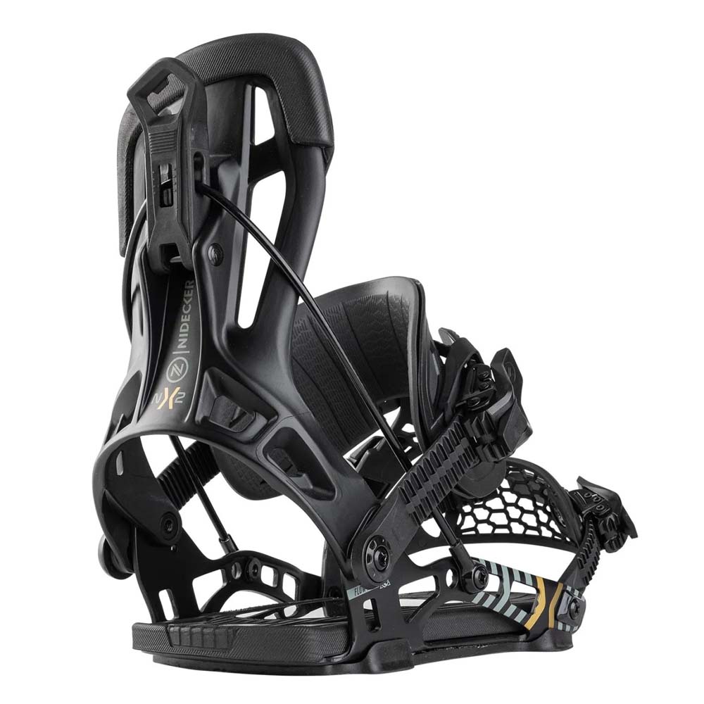 2026 Nidecker Flow NX2 Hybrid Quick Entry Snowboard Bindings Black