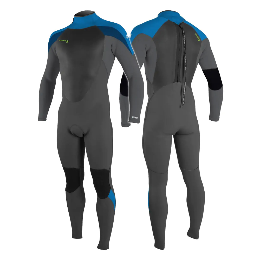 O'Neill Epic 5/4 Youth Back Zip Full Wetsuit Black/Graph/Baliblu/Deepsea