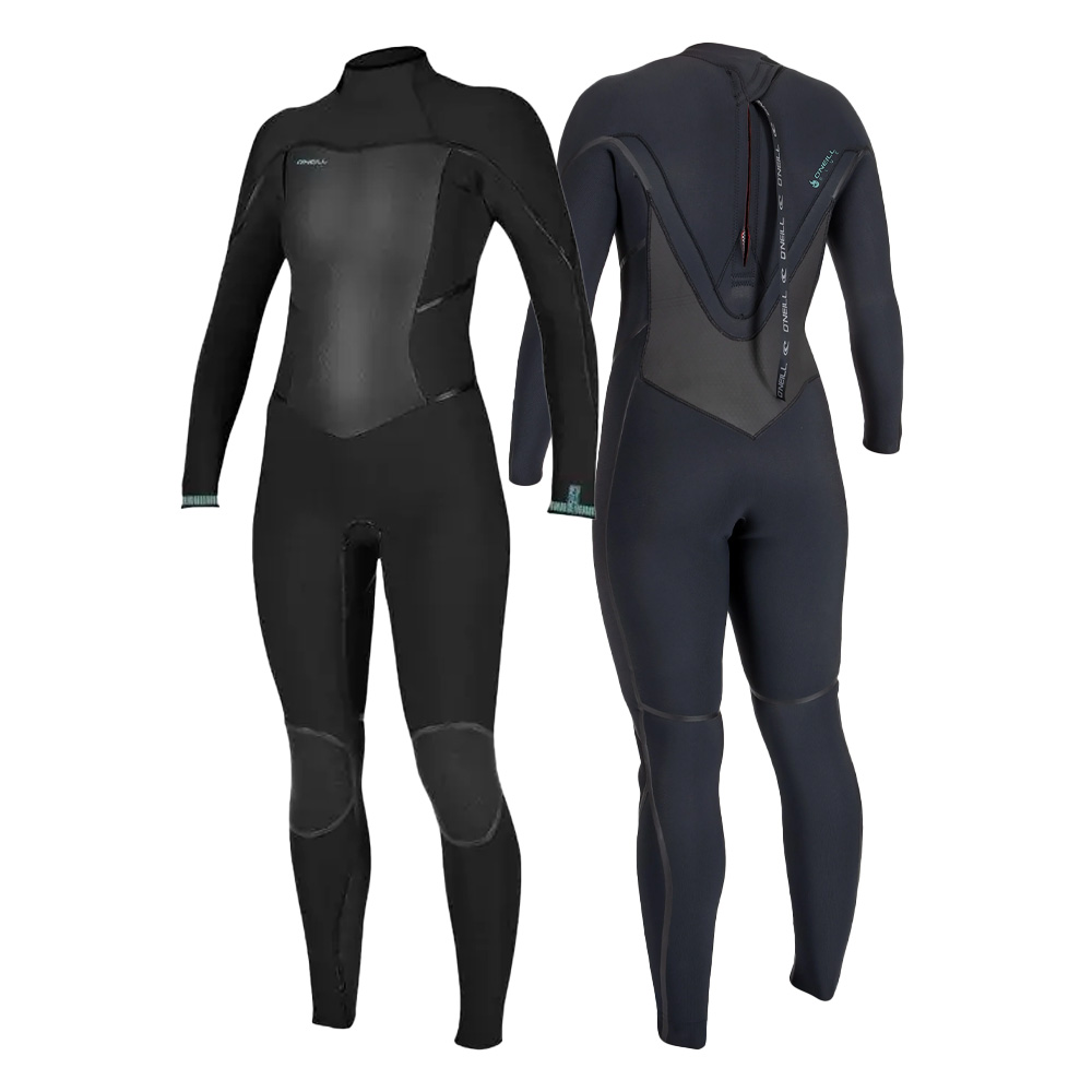 O'Neill Psycho Tech 5/4+ Womens Back Zip Full Wetsuit Black