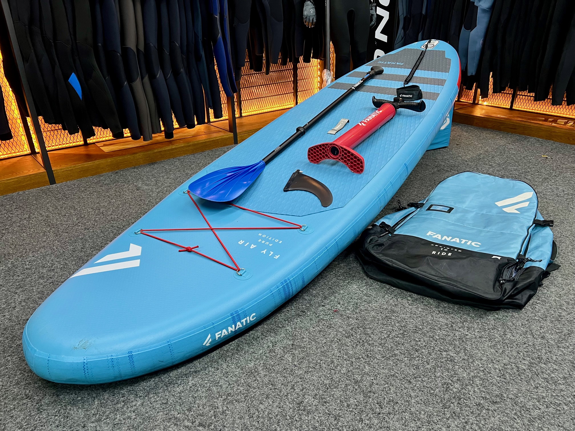 Preowned Fanatic Fly Air Inflatable SUP Package 10ft4
