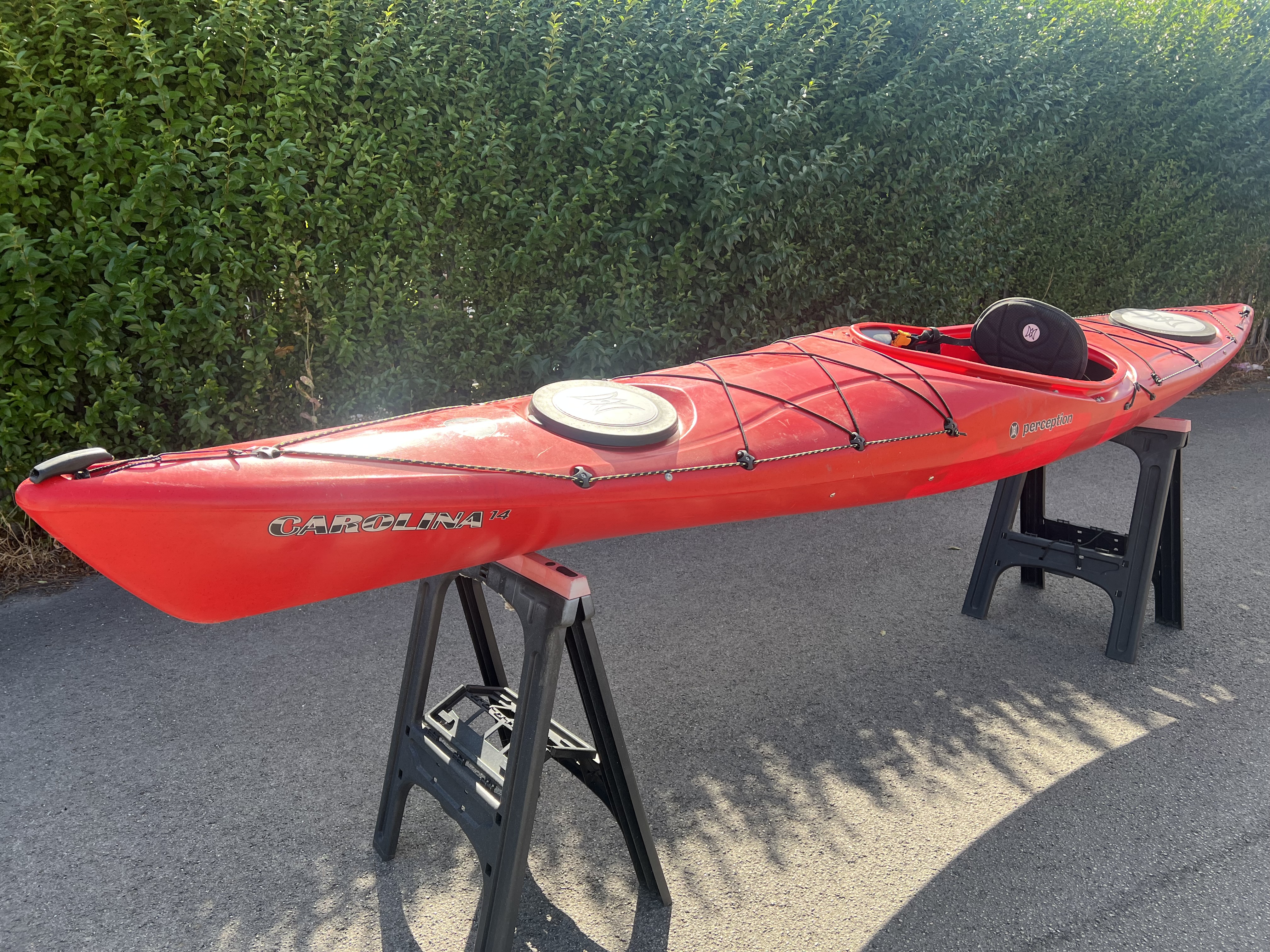 Preowned Perception Carolina 14ft Touring Kayak Red