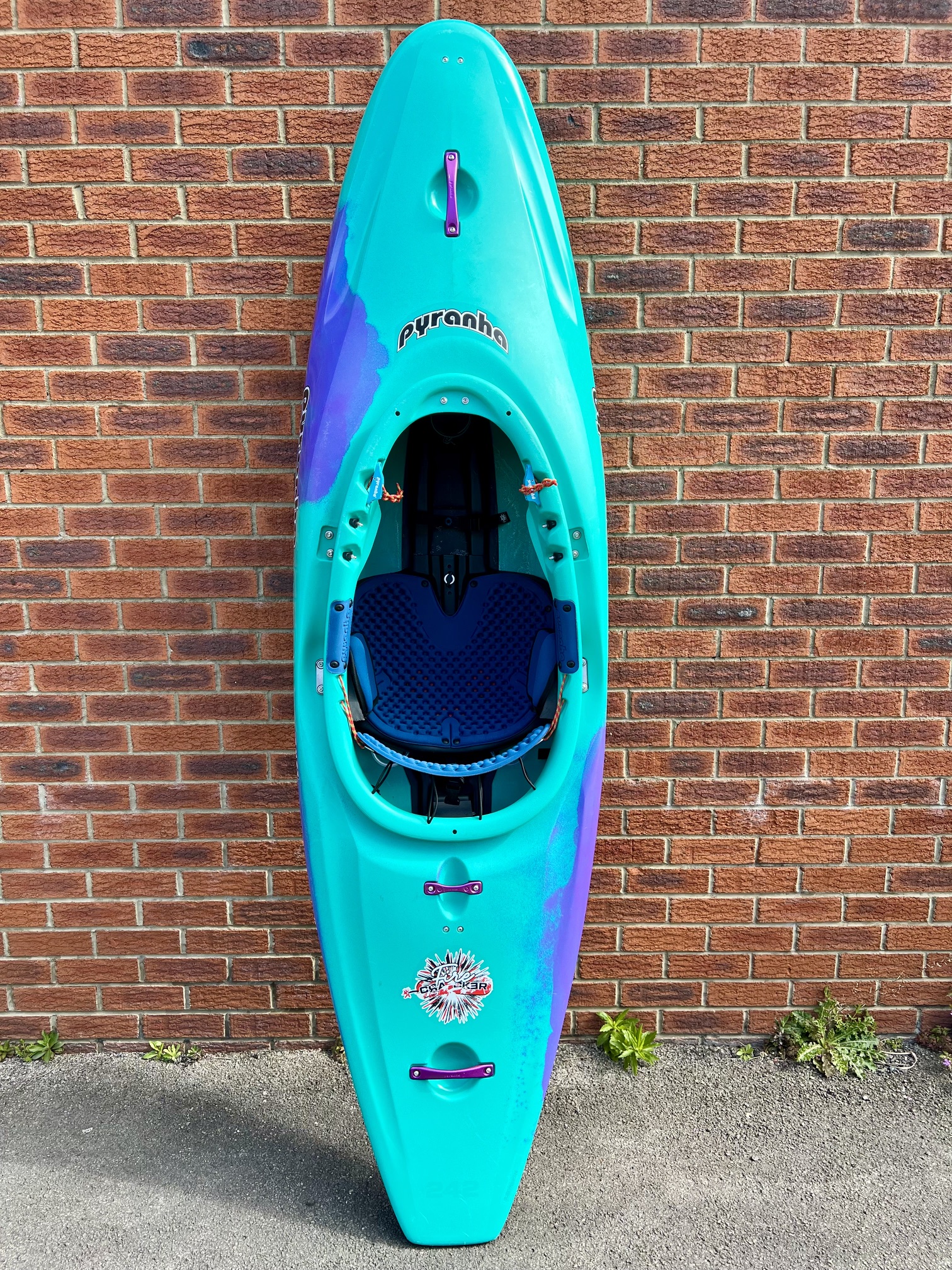 Ex Test Pyranha Firecracker Elite Kayak 242 Purple Mint