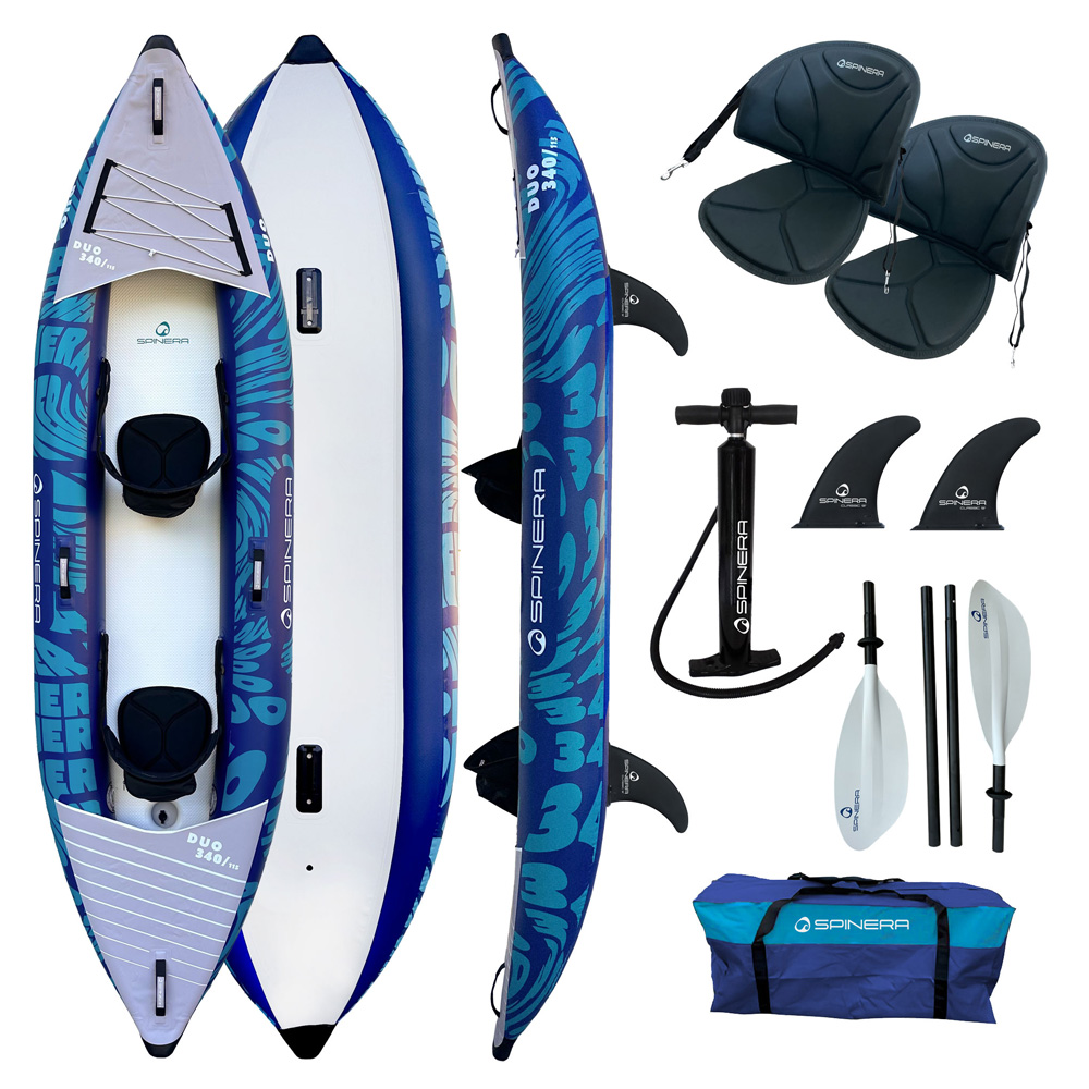 Spinera Duo 340 DS 2 Person Inflatable Kayak Package