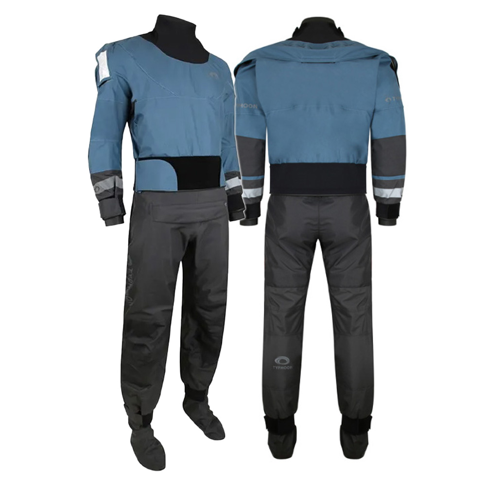 Typhoon Multisport 2.0 Back Entry Mens Drysuit Teal/Grey