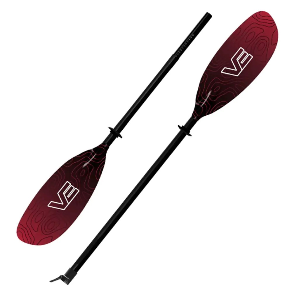 VE Glass Skera Touring Kayak Paddle 210-220cm Lava Red 2 Piece | Factory Blemish