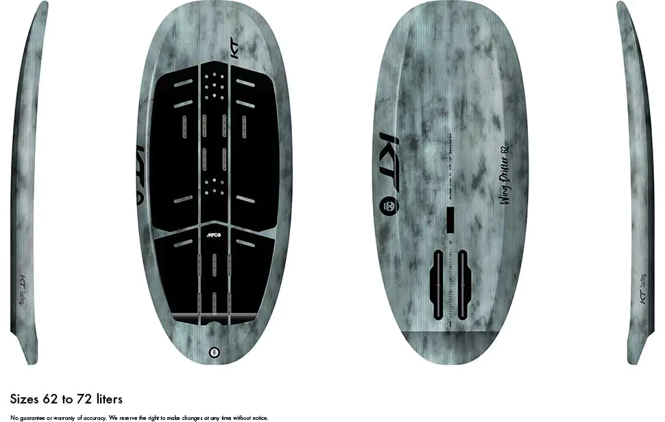 サーフィン・ボディボード KT Wing Drifter 72 KT Wing Drifter EPX Carbon Wing Foil Board | Robin Hood Watersports