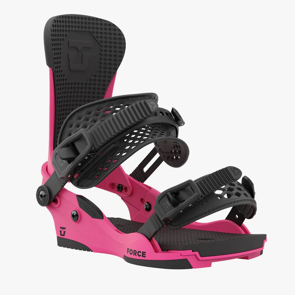 Union Force Mens Snowboard Bindings Hot Pink | Robin Hood Watersports