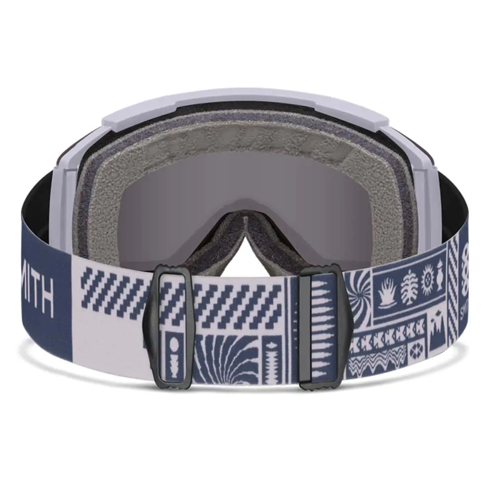 2025 Smith Squad XL Snow Goggles Lunar Fog Sun Black / Storm Blue