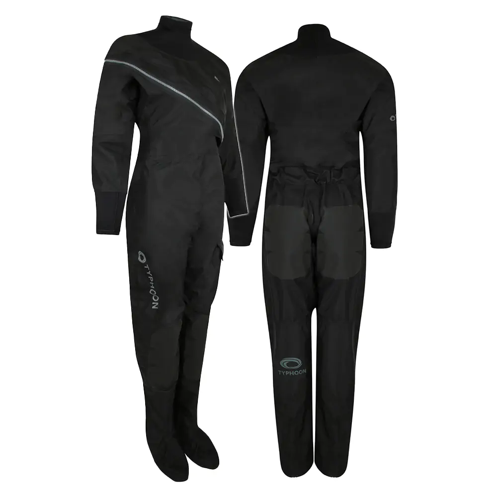 Typhoon Beadnell Ezeedon Women's Front Entry Drysuit Black/Grey