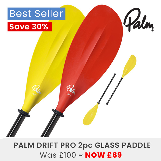 Palm Drift Pro 2 Piece Kayak Paddle On Offer