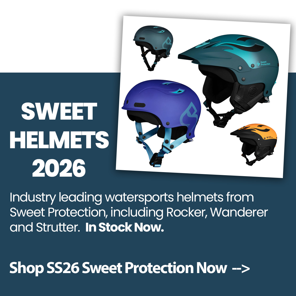 New Season Sweet Protection Helmets at Robin Hood Watersports