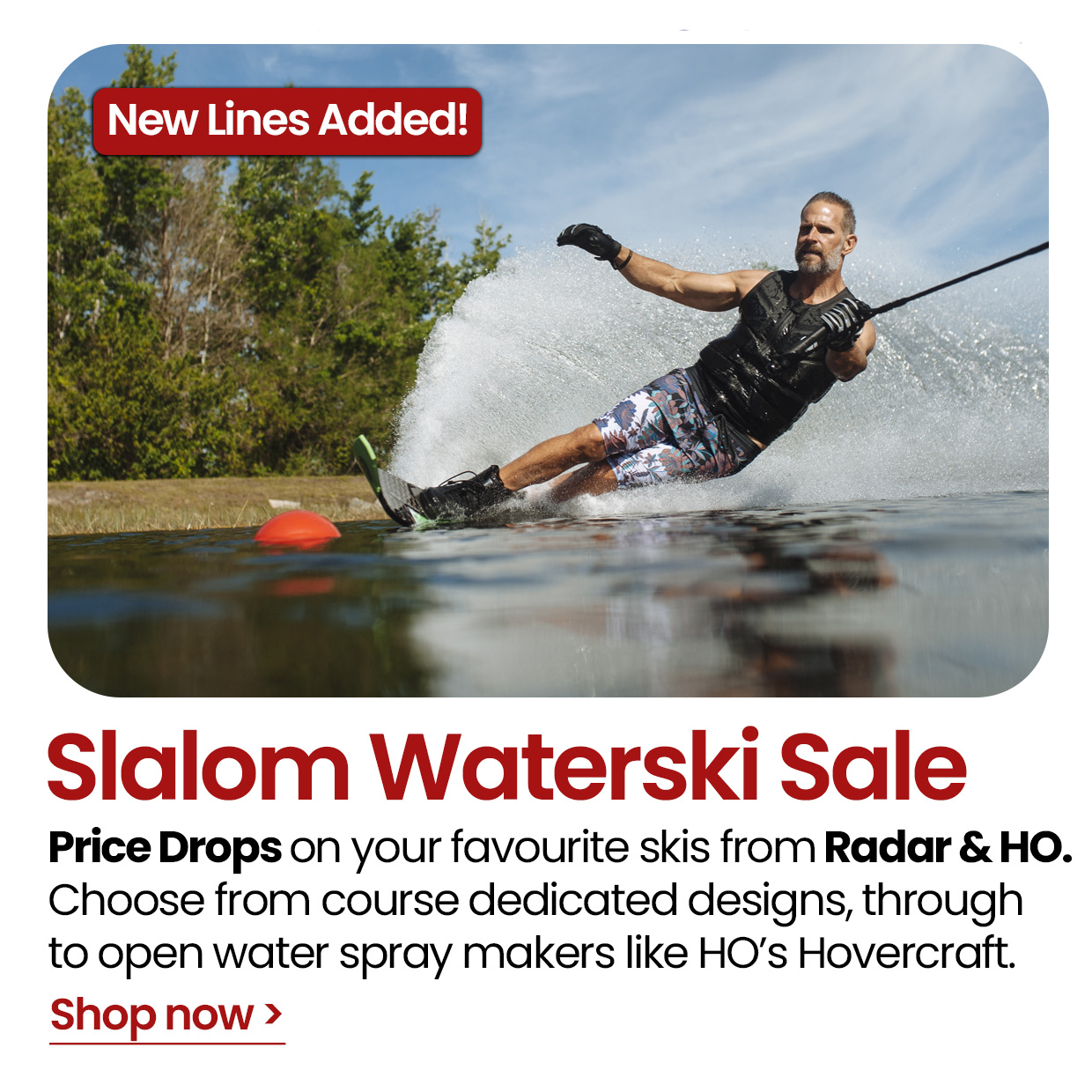Slalom Waterski Sale Now On At Robin Hood Watersports