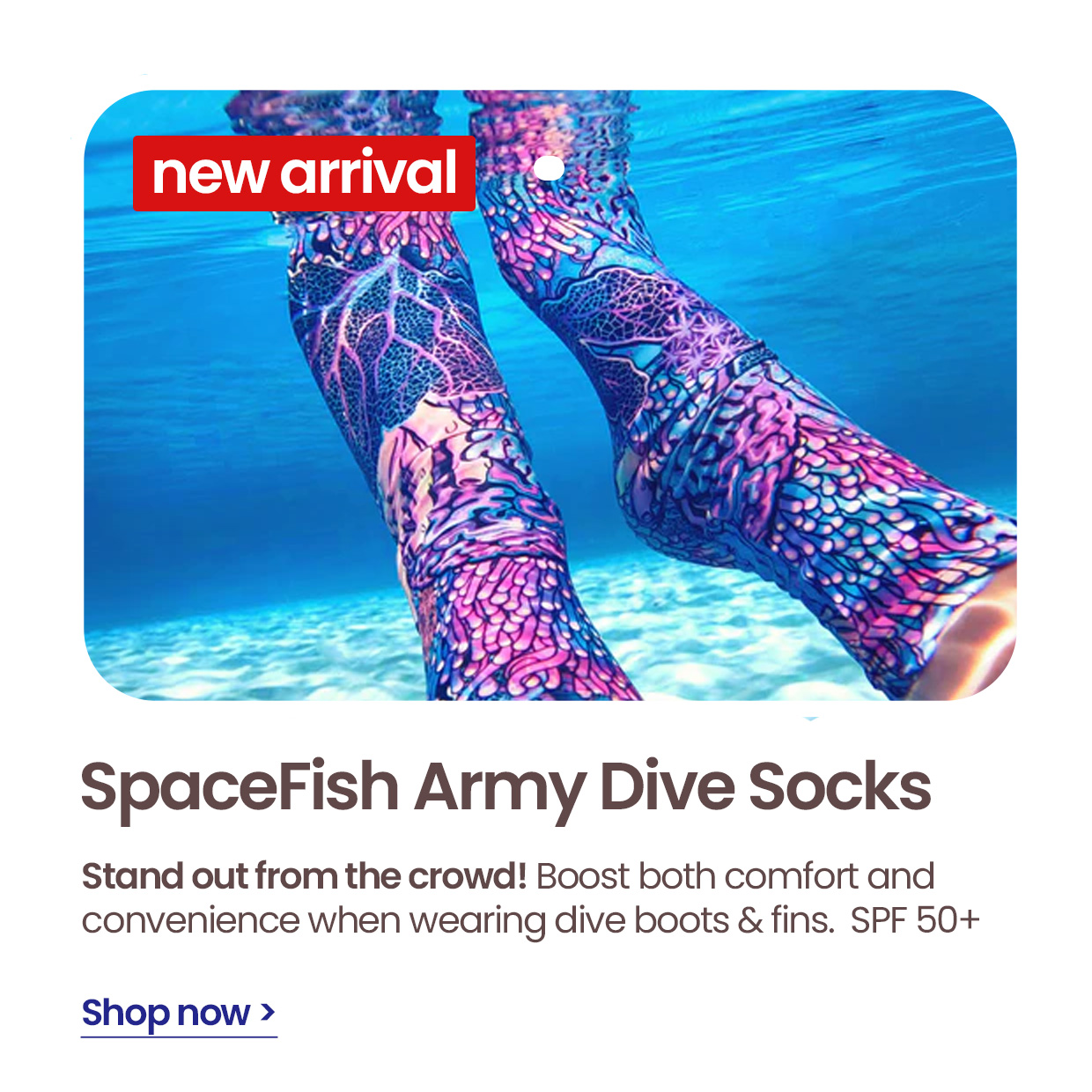 SpaceFish Army Dive Socks