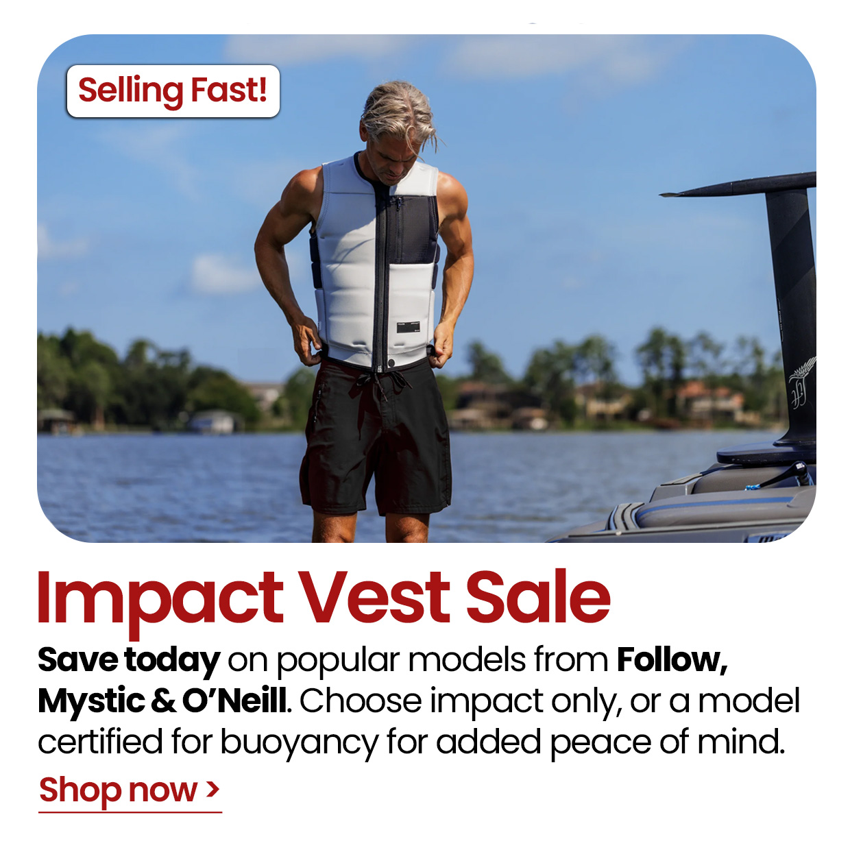 Impact Vest Sale Now On At Robin Hood Watersports