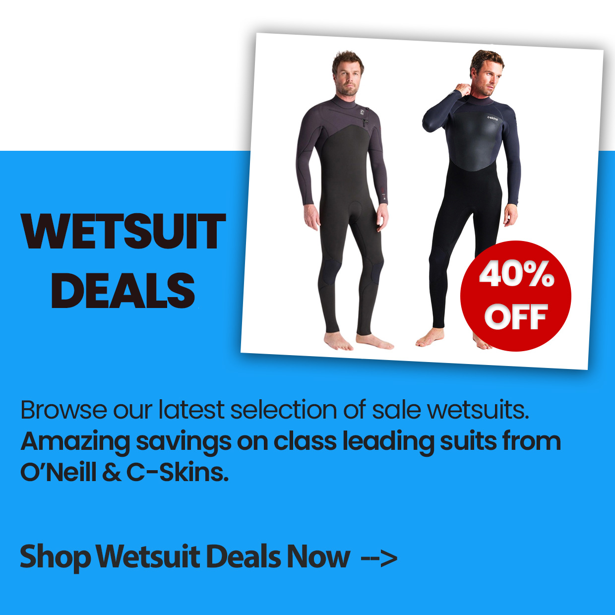 Wetsuit Offers at Robin Hood Watersports